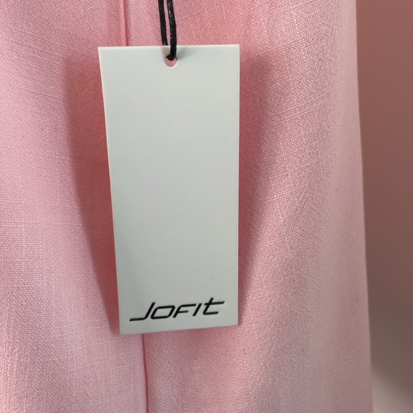 JoFit Pink Ruffle Popover Linen Blend Sleeveless Top. Size XXL. NWT. - Picture 5 of 12